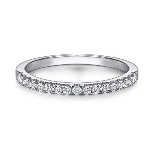 Brilliant Cut Sterling Silver Ring with Cubic Zirconia